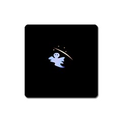 Ghost Night Night Sky Small Sweet Square Magnet by Amaryn4rt