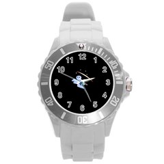 Ghost Night Night Sky Small Sweet Round Plastic Sport Watch (l) by Amaryn4rt