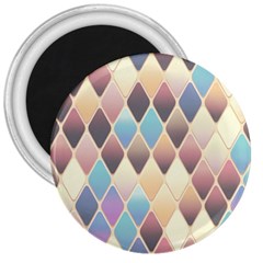 Abstract Colorful Background Tile 3  Magnets by Amaryn4rt