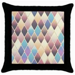 Abstract Colorful Background Tile Throw Pillow Case (Black) Front