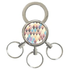 Abstract Colorful Background Tile 3-ring Key Chains by Amaryn4rt