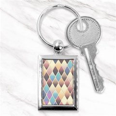 Abstract Colorful Background Tile Key Chains (rectangle)  by Amaryn4rt