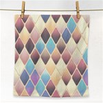 Abstract Colorful Background Tile Face Towel Front