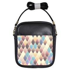 Abstract Colorful Background Tile Girls Sling Bags by Amaryn4rt