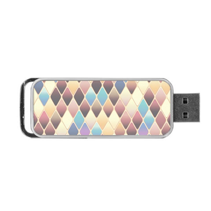 Abstract Colorful Background Tile Portable USB Flash (One Side)