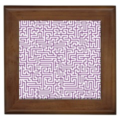 Maze Lost Confusing Puzzle Framed Tiles by Amaryn4rt