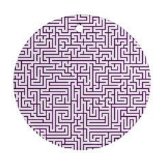 Maze Lost Confusing Puzzle Ornament (round) 