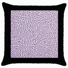 Maze Lost Confusing Puzzle Throw Pillow Case (black) by Amaryn4rt