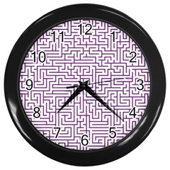 Maze Lost Confusing Puzzle Wall Clocks (black) by Amaryn4rt