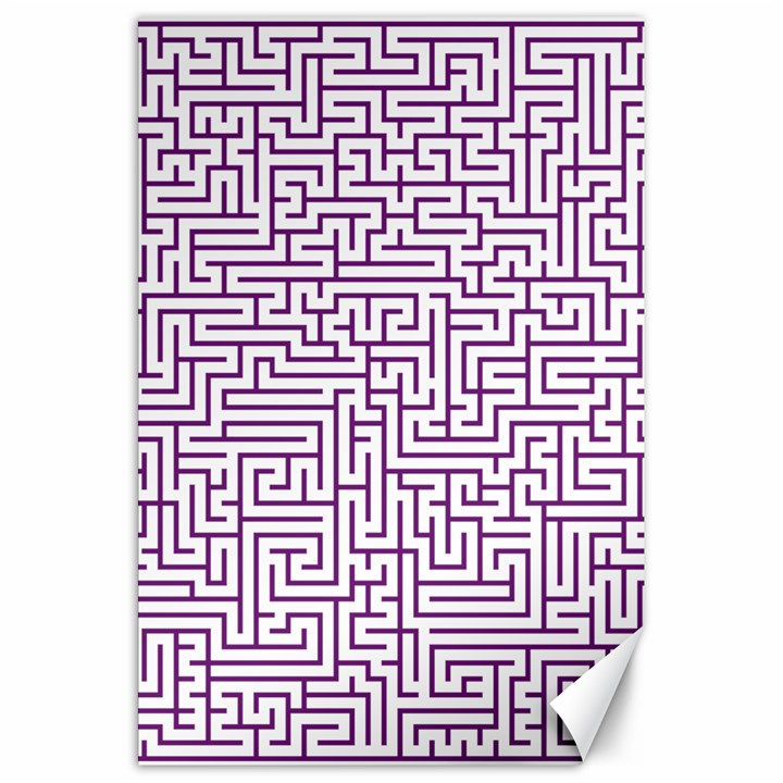 Maze Lost Confusing Puzzle Canvas 20  x 30  