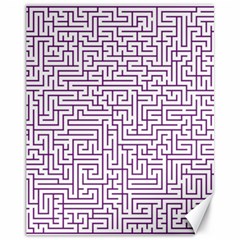 Maze Lost Confusing Puzzle Canvas 11  X 14   by Amaryn4rt