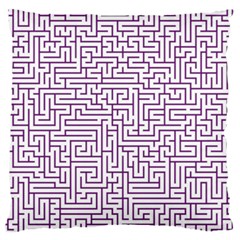 Maze Lost Confusing Puzzle Large Cushion Case (one Side) by Amaryn4rt