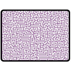 Maze Lost Confusing Puzzle Double Sided Fleece Blanket (large)  by Amaryn4rt