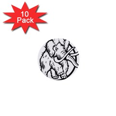 Mammoth Elephant Strong 1  Mini Buttons (10 Pack) 