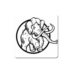 Mammoth Elephant Strong Square Magnet