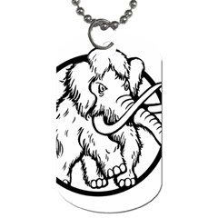 Mammoth Elephant Strong Dog Tag (two Sides) by Amaryn4rt