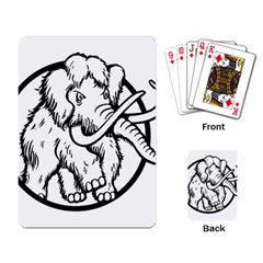 Mammoth Elephant Strong Playing Card by Amaryn4rt