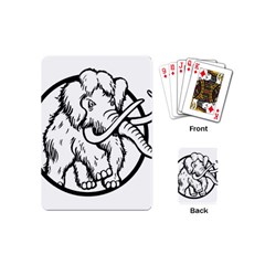 Mammoth Elephant Strong Playing Cards (mini)  by Amaryn4rt