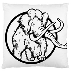 Mammoth Elephant Strong Standard Flano Cushion Case (one Side) by Amaryn4rt