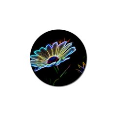 Flower Pattern Design Abstract Background Golf Ball Marker by Amaryn4rt