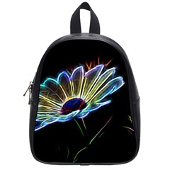 Flower Pattern Design Abstract Background School Bags (small) 