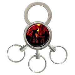 Horror Zombie Ghosts Creepy 3-ring Key Chains by Amaryn4rt