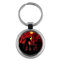 Horror Zombie Ghosts Creepy Key Chains (round)  by Amaryn4rt