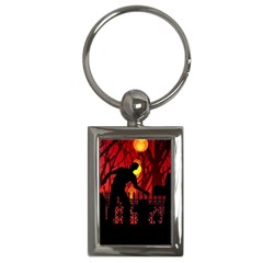 Horror Zombie Ghosts Creepy Key Chains (rectangle)  by Amaryn4rt