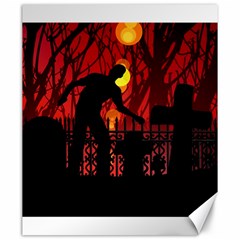 Horror Zombie Ghosts Creepy Canvas 20  X 24   by Amaryn4rt