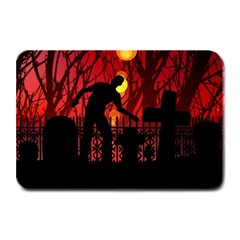 Horror Zombie Ghosts Creepy Plate Mats by Amaryn4rt