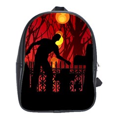 Horror Zombie Ghosts Creepy School Bags(large)  by Amaryn4rt