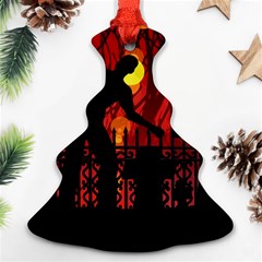 Horror Zombie Ghosts Creepy Christmas Tree Ornament (2 Sides) by Amaryn4rt