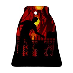 Horror Zombie Ghosts Creepy Bell Ornament (2 Sides) by Amaryn4rt