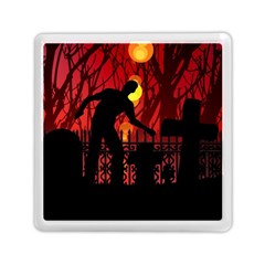 Horror Zombie Ghosts Creepy Memory Card Reader (square)  by Amaryn4rt