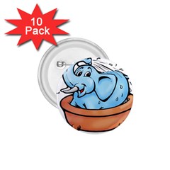 Elephant Bad Shower 1 75  Buttons (10 Pack) by Amaryn4rt