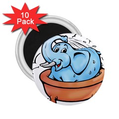 Elephant Bad Shower 2 25  Magnets (10 Pack)  by Amaryn4rt