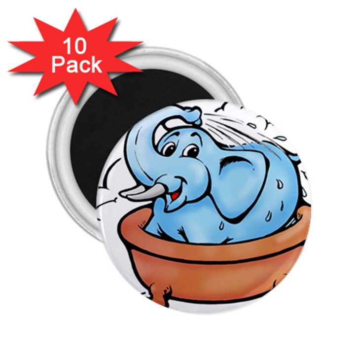 Elephant Bad Shower 2.25  Magnets (10 pack) 