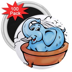 Elephant Bad Shower 3  Magnets (100 Pack)