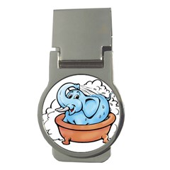 Elephant Bad Shower Money Clips (round)  by Amaryn4rt