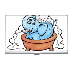 Elephant Bad Shower Business Card Holders by Amaryn4rt