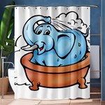 Elephant Bad Shower Shower Curtain 60  x 72  (Medium)  60 x72  Curtain