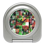 Paper Background Color Graphics Travel Alarm Clocks Front