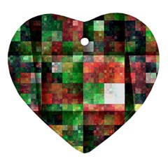 Paper Background Color Graphics Heart Ornament (2 Sides) by Amaryn4rt