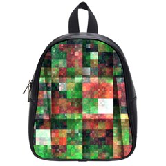 Paper Background Color Graphics School Bags (Small) 