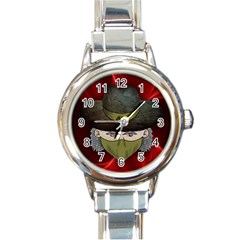 Illustration Drawing Vector Color Round Italian Charm Watch