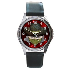 Illustration Drawing Vector Color Round Metal Watch