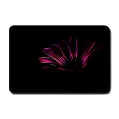 Purple Flower Pattern Design Abstract Background Small Doormat  by Amaryn4rt