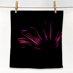 Purple Flower Pattern Design Abstract Background Face Towel