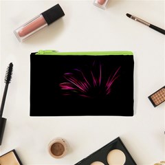 Purple Flower Pattern Design Abstract Background Cosmetic Bag (xs) by Amaryn4rt