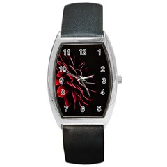 Pattern Design Abstract Background Barrel Style Metal Watch